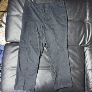 Merona Men's The Ultimate Khaki Pants Black Slash Pocket Straight Leg Size 38x30